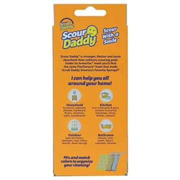 Scour Daddy Heavy Duty Sponge - 3 Pack for Cleaning Essentials