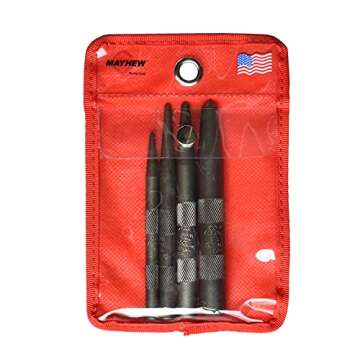 Mayhew Tools 62213 Knurled Center Punch Set - 4-Piece