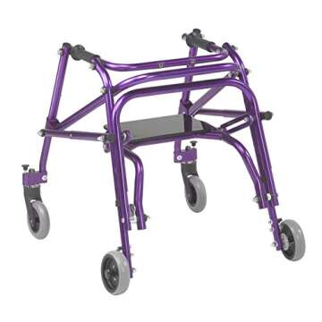 Nimbo 2G Lightweight Walker with Seat in Wizard Purple