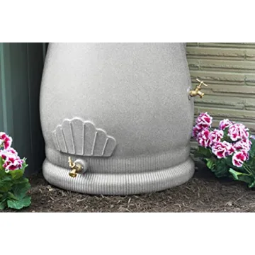 Good Ideas Rain Saver 50 Gallon Urn Shaped Storage Barrel