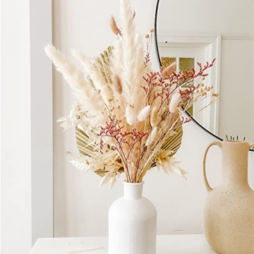 Elegant Dried Pink Pampas Grass Bouquet for Home