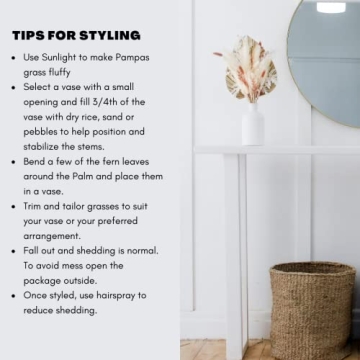 Elegant Dried Pink Pampas Grass Bouquet for Home