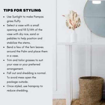 Elegant Dried Pink Pampas Grass Bouquet for Home