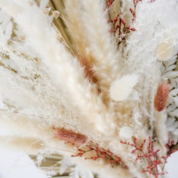 Elegant Dried Pink Pampas Grass Bouquet for Home