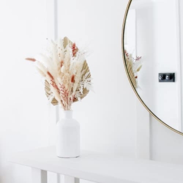 Elegant Dried Pink Pampas Grass Bouquet for Home