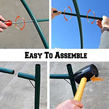 Benefit-USA Large Garden Support Arch for Climbing Plants