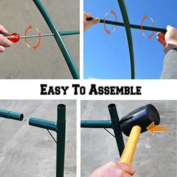 Benefit-USA Large Garden Support Arch for Climbing Plants