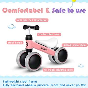 XJD Baby Balance Bike for Toddlers 10-36 Months