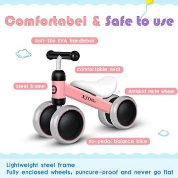 XJD Baby Balance Bike for Toddlers 10-36 Months