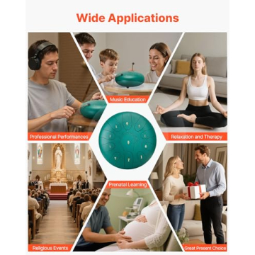 VEVOR 10 Inch Steel Tongue Drum for Meditation & Yoga