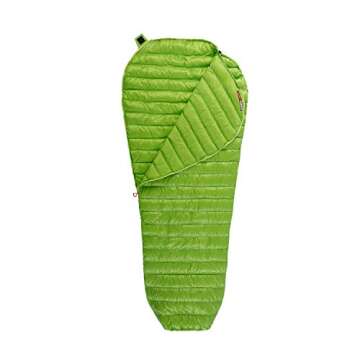 AEGISMAX Mini 6 Degree 800FP Goose Down Sleeping Bag Ultralight Down Sleeping Bag for Backpacking and Camping for Men & Women (Green, Regular)…