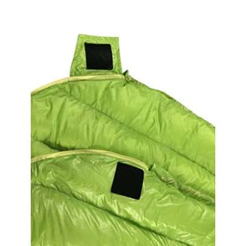 AEGISMAX Mini 6 Degree 800FP Goose Down Sleeping Bag Ultralight Down Sleeping Bag for Backpacking and Camping for Men & Women (Green, Regular)…