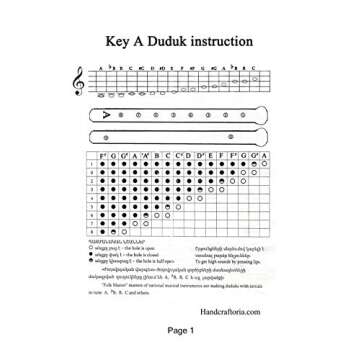 Handmade Armenian Duduk with 2 Reeds and Gift Flute