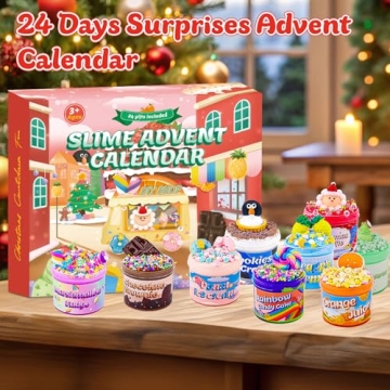 ALLCELE Advent Calendar 2024 with DIY Slime Kits