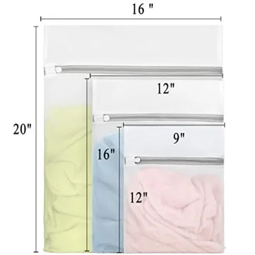 3Pcs Durable Laundry Bags for Delicates | Keep Clothes Safe