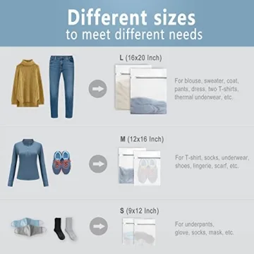 3Pcs Durable Laundry Bags for Delicates | Keep Clothes Safe