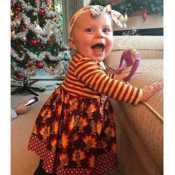 Toddler Baby Girl Long Sleeve Dresses 2T 3T 4T Newborn Infant Cotton Linen Casual Playwear Outfits Clothes