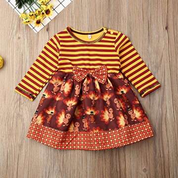 Toddler Baby Girl Long Sleeve Dresses 2T 3T 4T Newborn Infant Cotton Linen Casual Playwear Outfits Clothes