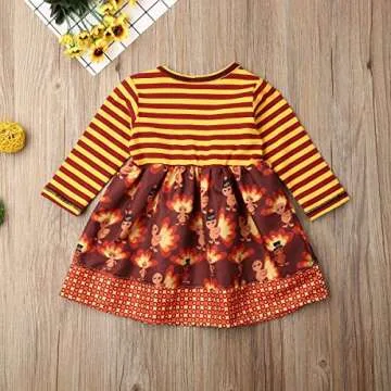 Toddler Baby Girl Long Sleeve Dresses 2T 3T 4T Newborn Infant Cotton Linen Casual Playwear Outfits Clothes