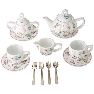 Delton Products Butterfly Tea Set for Kids