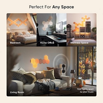 Nanoleaf Elements Wood Look Hexagons for Stunning Ambience