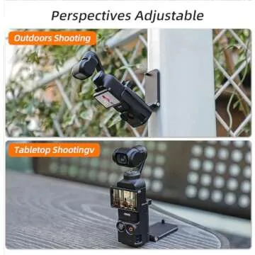 LIBOQIAO Multifuctional Magnetic Bracket Mount Compatible with DJI OSMO Pocket 3 Expansion Adapter Magnet Steering Holder Bracket,DJI OSMO Pocket 3 Accessories