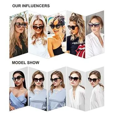 SOJOS Retro Oversized Cateye Sunglasses for Women Large Vintage Trendy Shades SJ2074, Orange/Brown