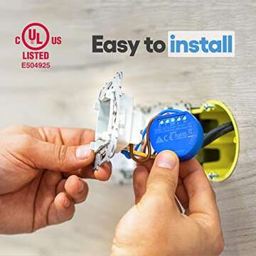 Shelly 1 Relay Switch, WiFi Smart Home Automation, Compatible with Alexa & Google Home, iOS Android ...