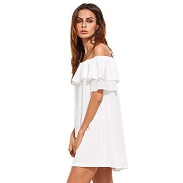 Stylish Milumia Off Shoulder Ruffles Mini Dress for Summer