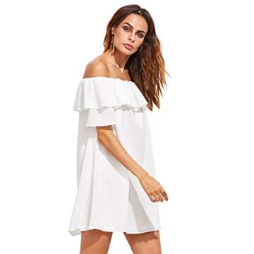 Stylish Milumia Off Shoulder Ruffles Mini Dress for Summer