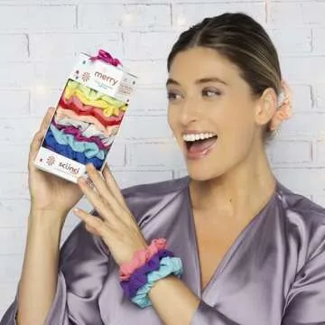 Scunci by Conair 10pk Scrunchie Gift Box - hair ties - hair elastics - hair accessories for girls and women - teen girl gifts trendy stuff - scrunchies - Assorted Colors