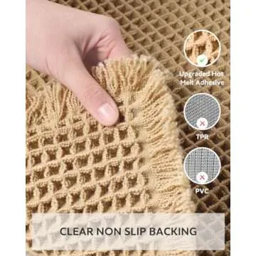 tchdio Waffle Bath Mat Rug for Absorbency & Comfort