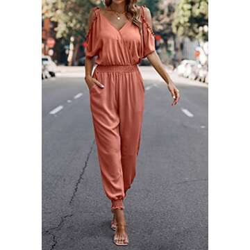 PRETTYGARDEN Women’s Casual Wrap Jumpsuit – Timeless Style