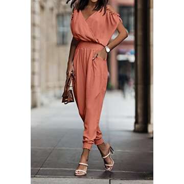 PRETTYGARDEN Women’s Casual Wrap Jumpsuit – Timeless Style
