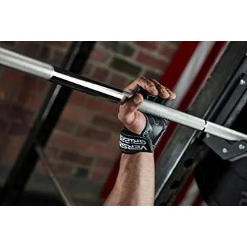 Versa Gripps® Xtreme, Made in The USA, Wrist Straps for Weightlifting Alternative, The Best Training Accessory, Onyx, S