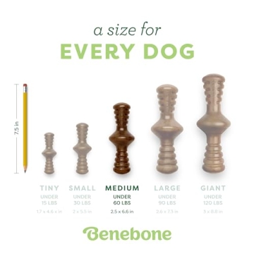 Benebone Zaggler Dog Chew Toy for Aggressive Chewers