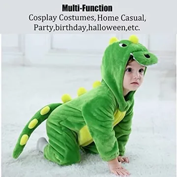 Cute Baby Green Dinosaur Costume for Toddlers