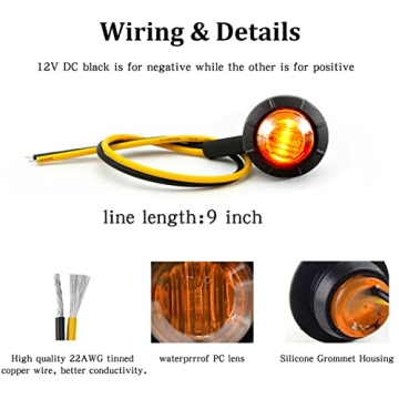 FXC Purishion 12V LED Clearance Lights for Vehicles