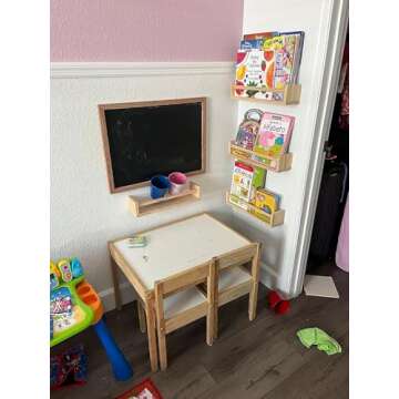 Gneric Floating Shelves for Wall, Burlywood Nursery Book Shelves, 15.7 inch Kids Bookshelf, Wall Shelves for Living Room Bedroom Decor,Kitchen Spice Rack,Bathroom Storage Rack(4 Pack)