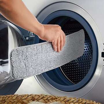 True & Tidy Extra Thick Mop Pad Refill Pack for Versatile Mopping