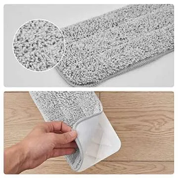 True & Tidy Extra Thick Mop Pad Refill Pack for Versatile Mopping