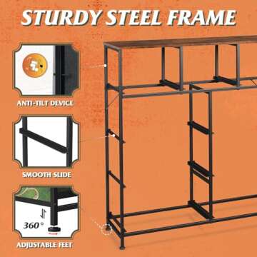 WLIVE 9-Drawer Dresser, Fabric Storage Tower for Bedroom, Hallway, Entryway, Closet, Tall Chest Organizer Unit with Fabric Bins, Steel Frame, Wood Top, Easy Pull Handle, Floral Painted