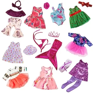 10 Trendy Doll Outfits Set for 18 Inch Dolls