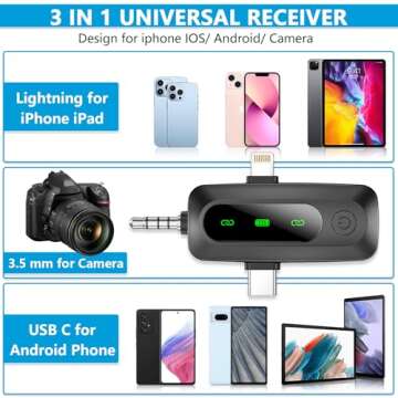 Utsund Wireless Lavalier Microphone for iPhone and Android