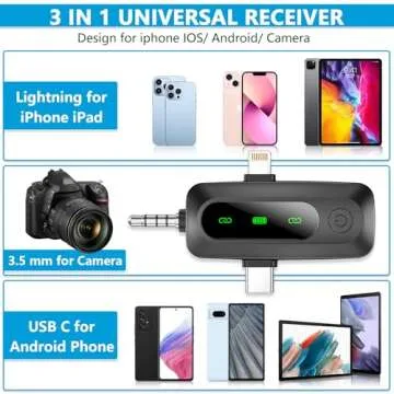 Utsund Wireless Lavalier Microphone for iPhone and Android