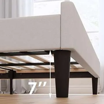 Elegant HOSTACK Queen Size Upholstered Bed Frame