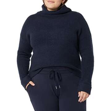 Daily Ritual Cozy Boucle Mock Neck Sweater for Women