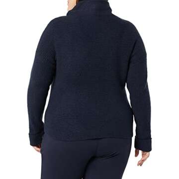 Daily Ritual Cozy Boucle Mock Neck Sweater for Women