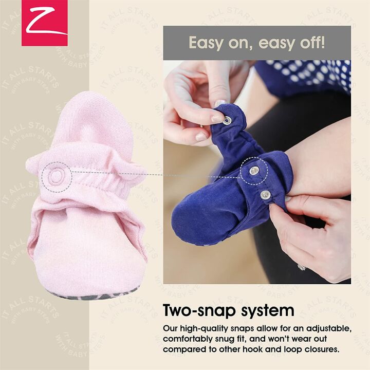 Zutano Baby Booties - Organic Cotton, Gripper Soles