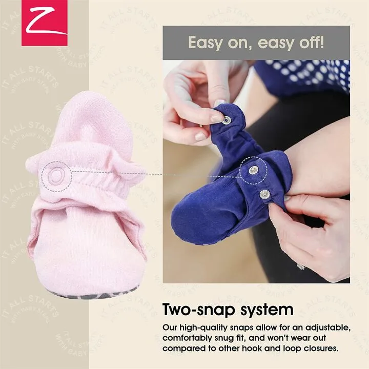 Zutano Baby Booties - Organic Cotton, Gripper Soles